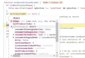 template function executing signal in reactive context